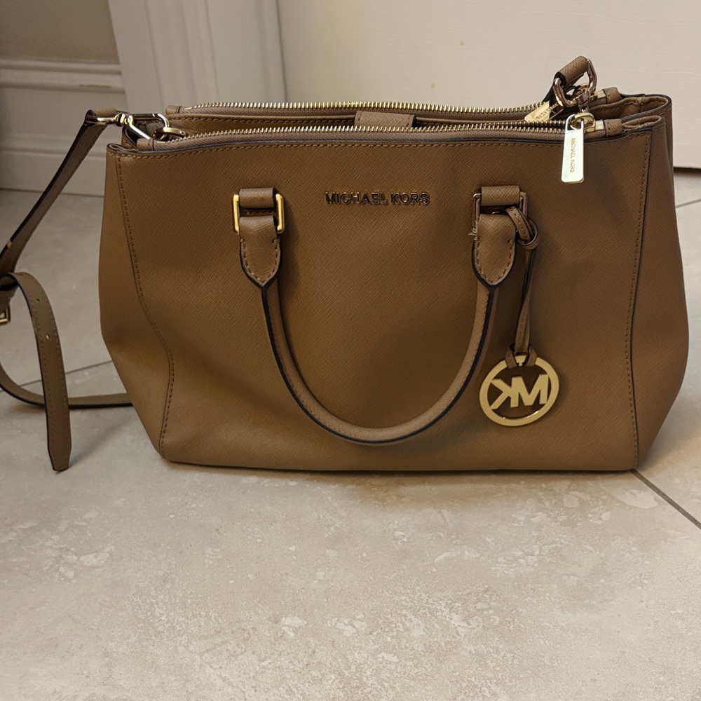 Michael Kors Tan Leather Satchel